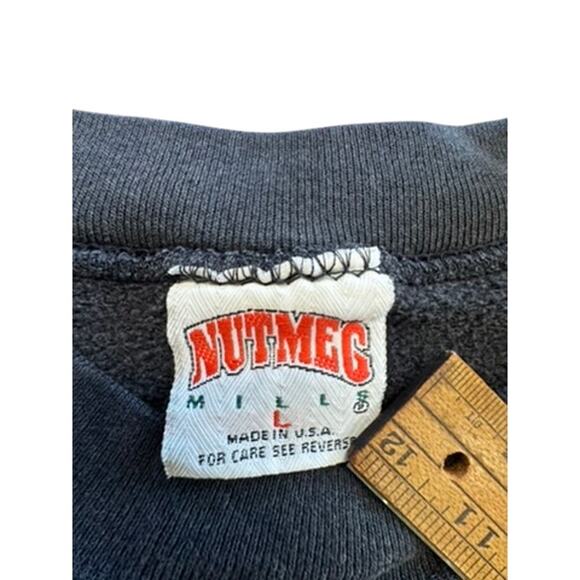 "NUTMEG MILLS" 1994 Red Wings Y2K Sweatshirt SZ L Hockey VTG Grandpa  DETROIT - Picture 3 of 6